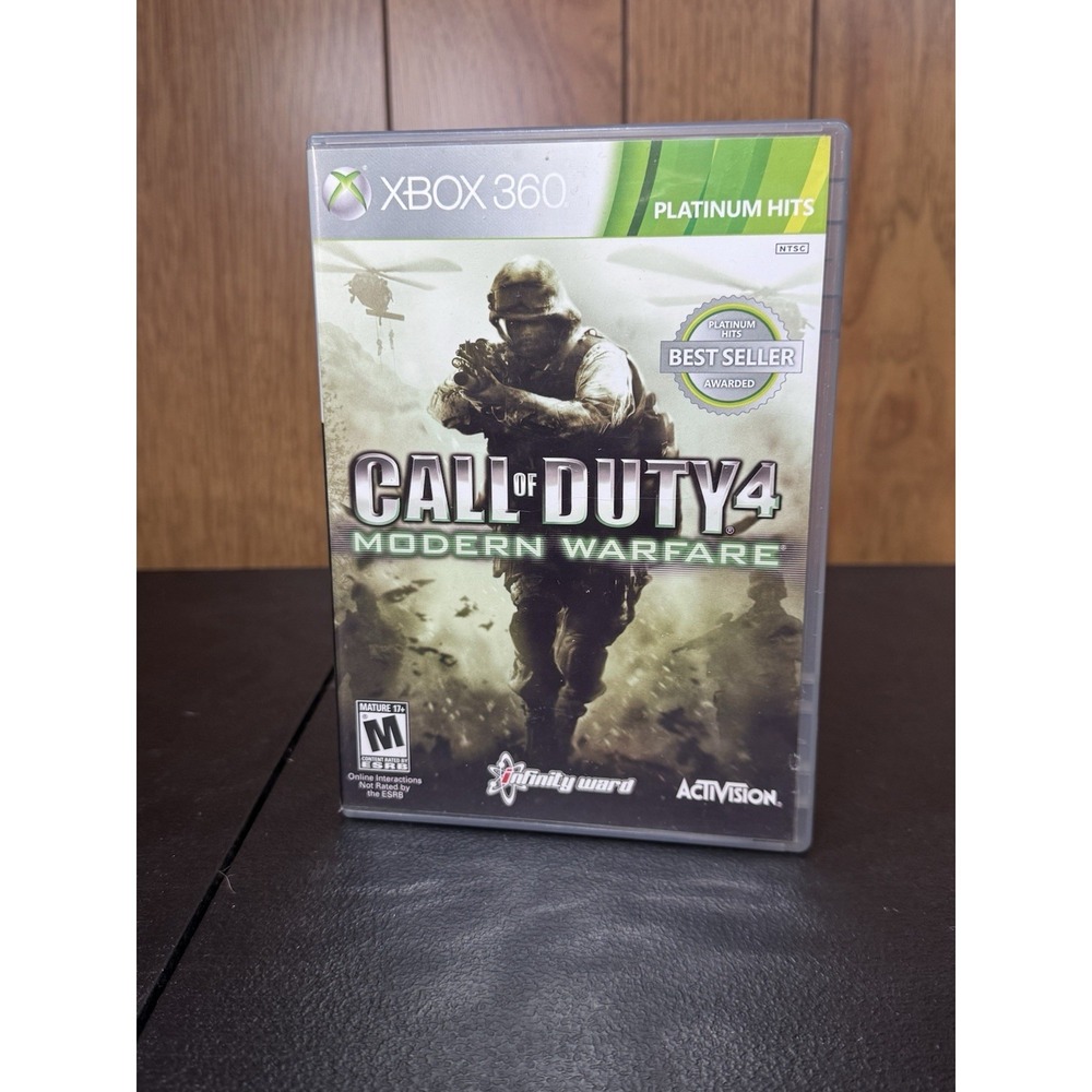Call of Duty 4: Modern‎ Warfare Xbox 360, 2007) CIB Disc Is Near Mint W/Manuel